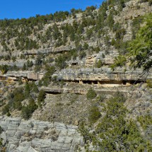 Cliff dwellings in the Walnut Canyon